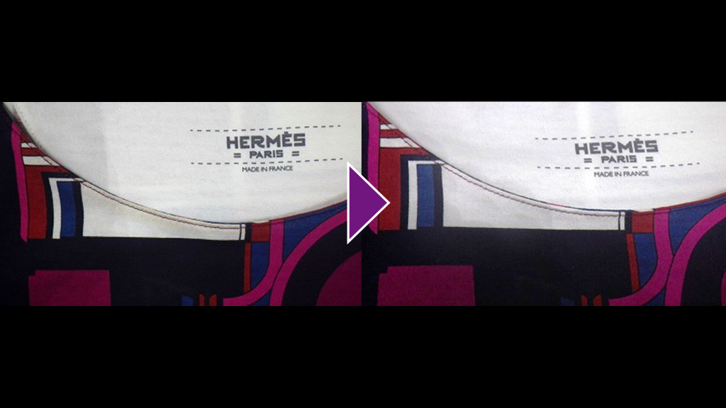 HERMESの半袖Tシャツのリプロン事例紹介